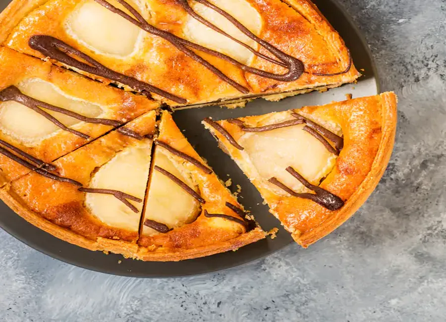 Tarte choco-poires