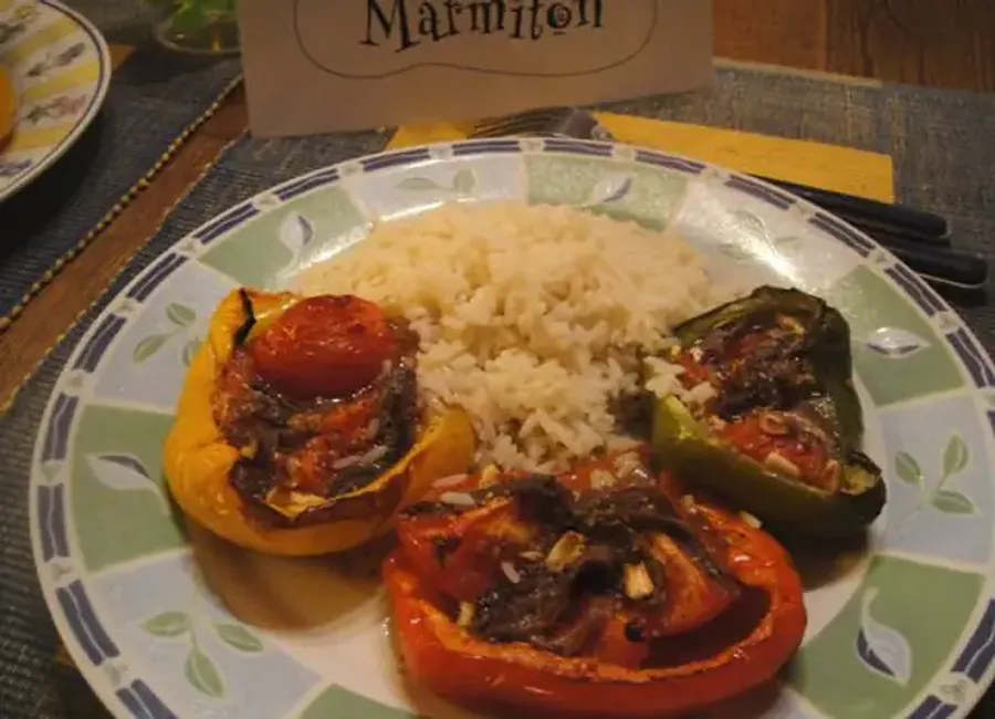 Poivrons italiens aux tomates et anchois