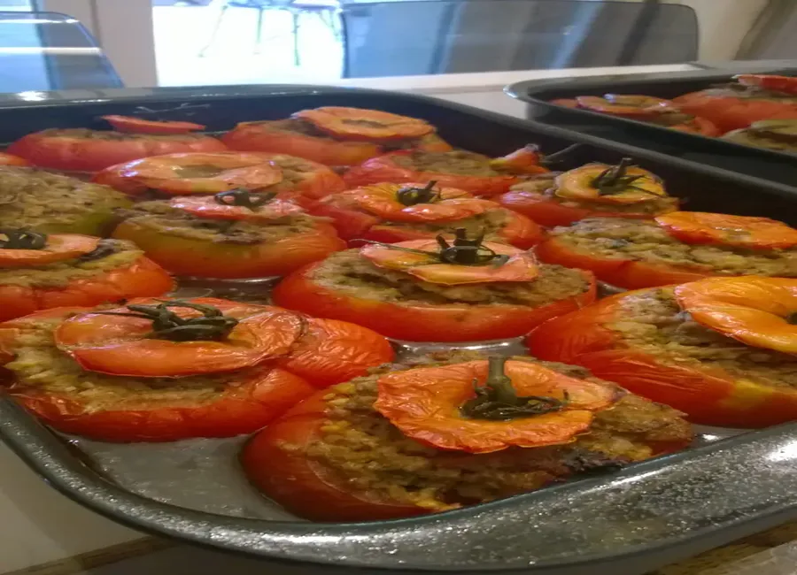 Tomates et courgettes farcies
