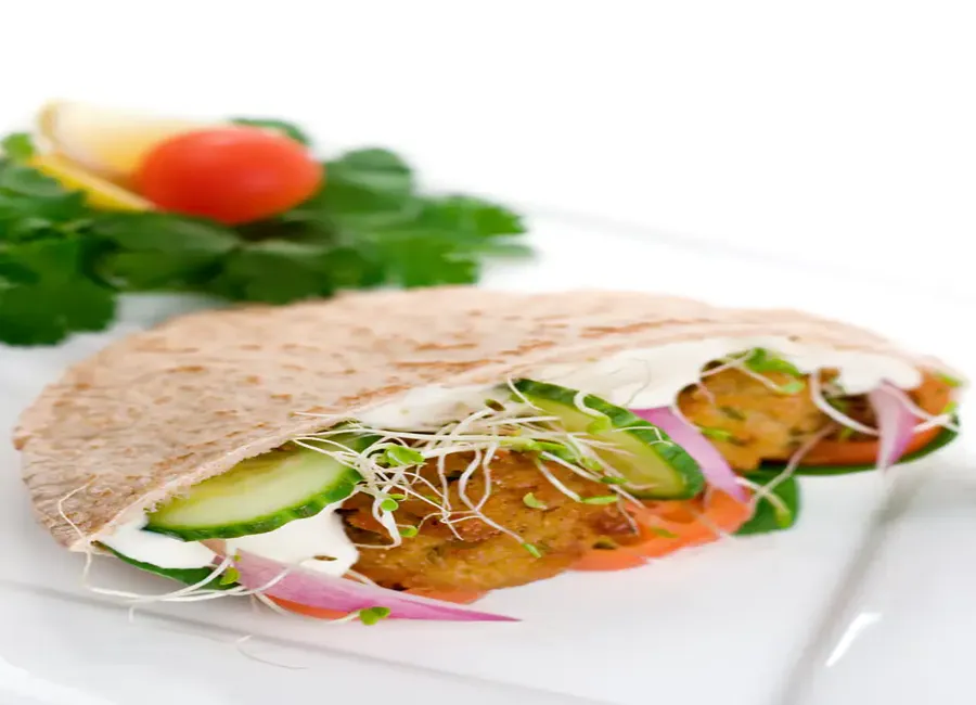 Pains pita aux falafels