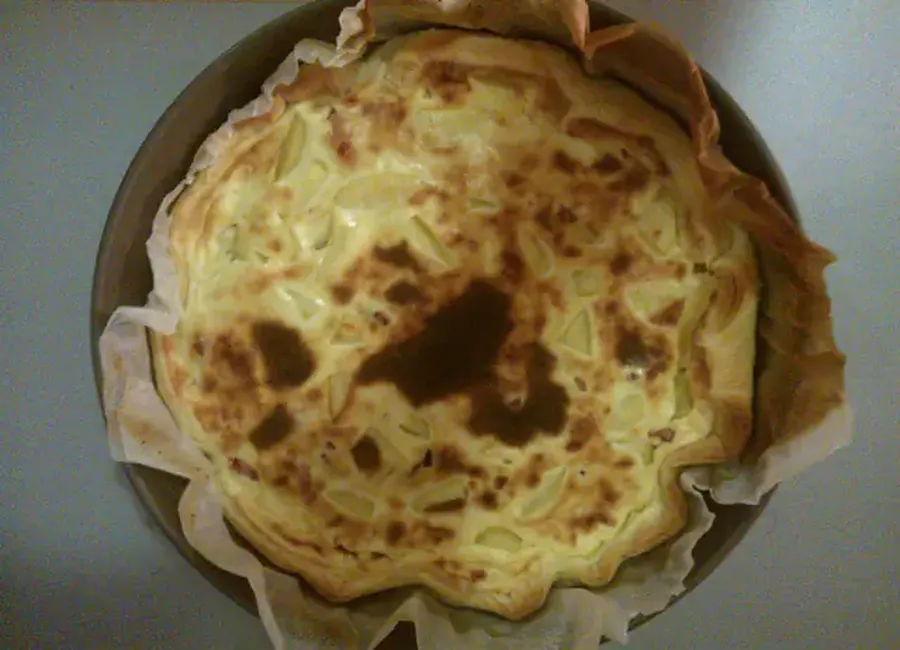 Tarte pommes de terre lardons