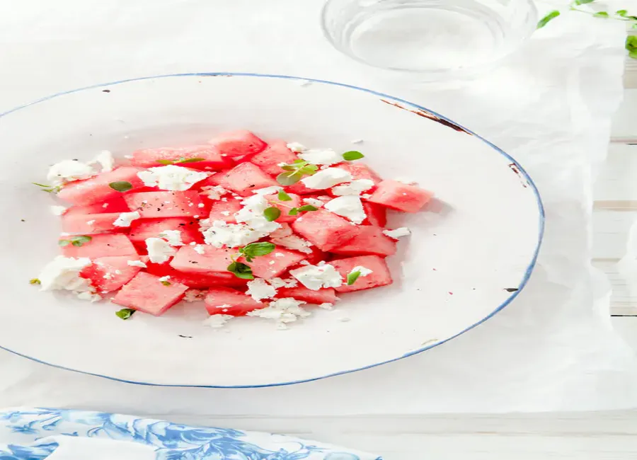Salade de pastèque et feta