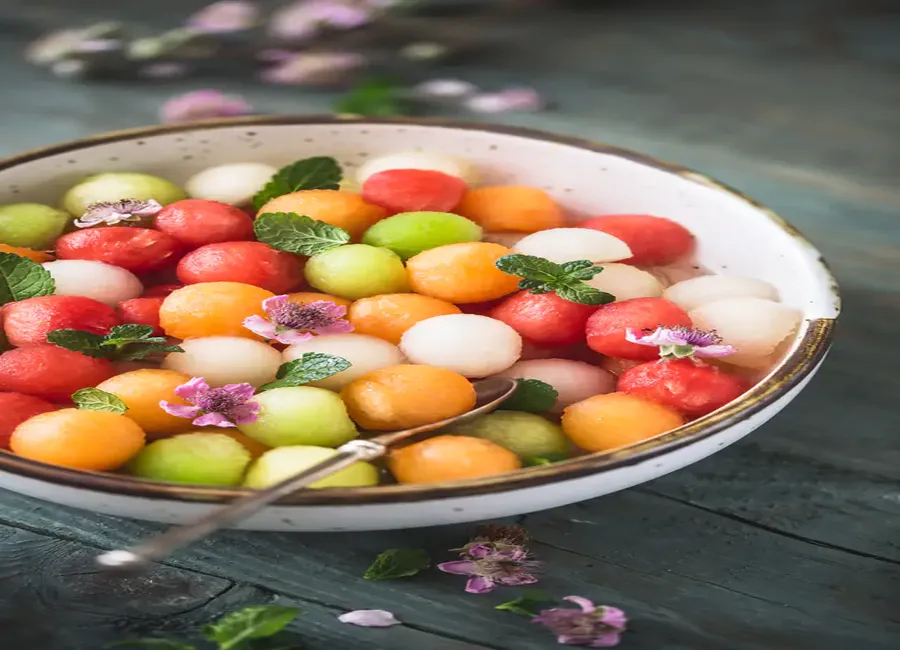 Salade des billes de melons