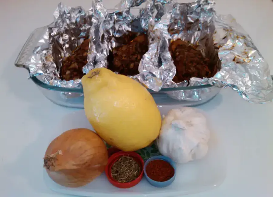 Cuisses de poulet au paprika en papillotes