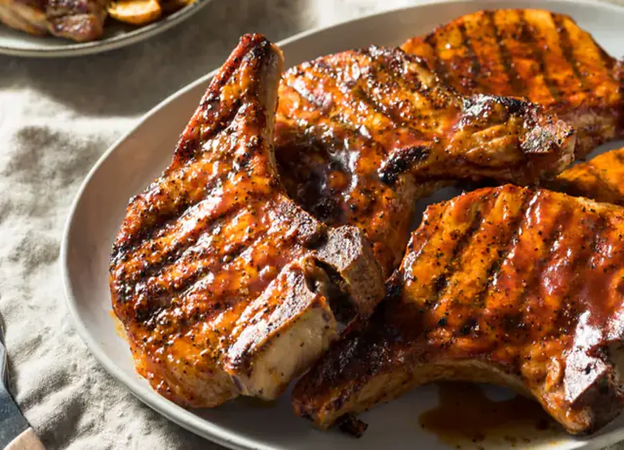 Côtelettes de porc au barbecue - pork chop