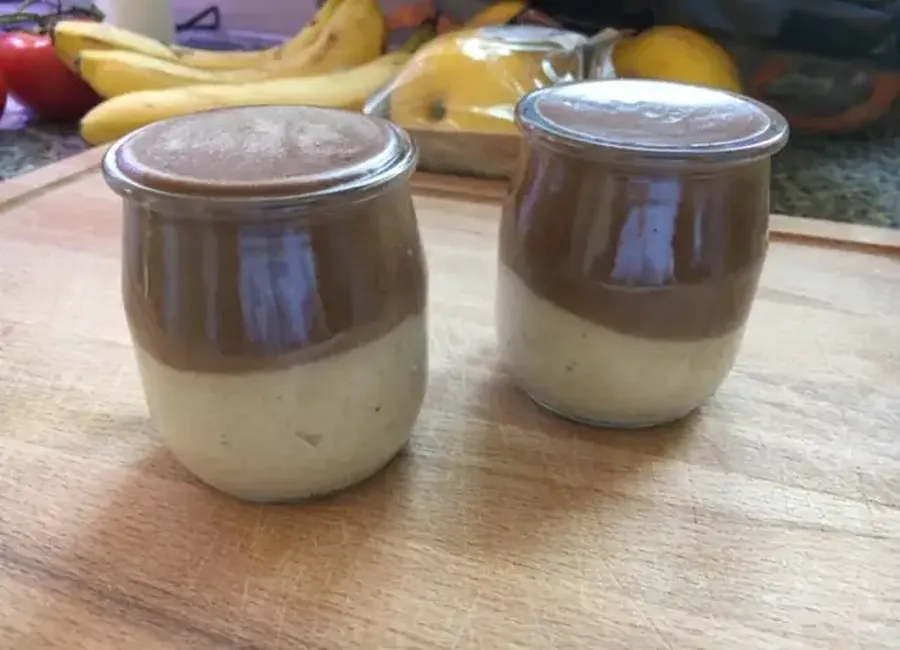 Duo mousse chocolat banane