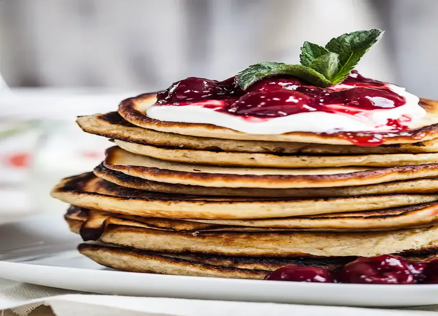 Pancakes à la compote de pomme