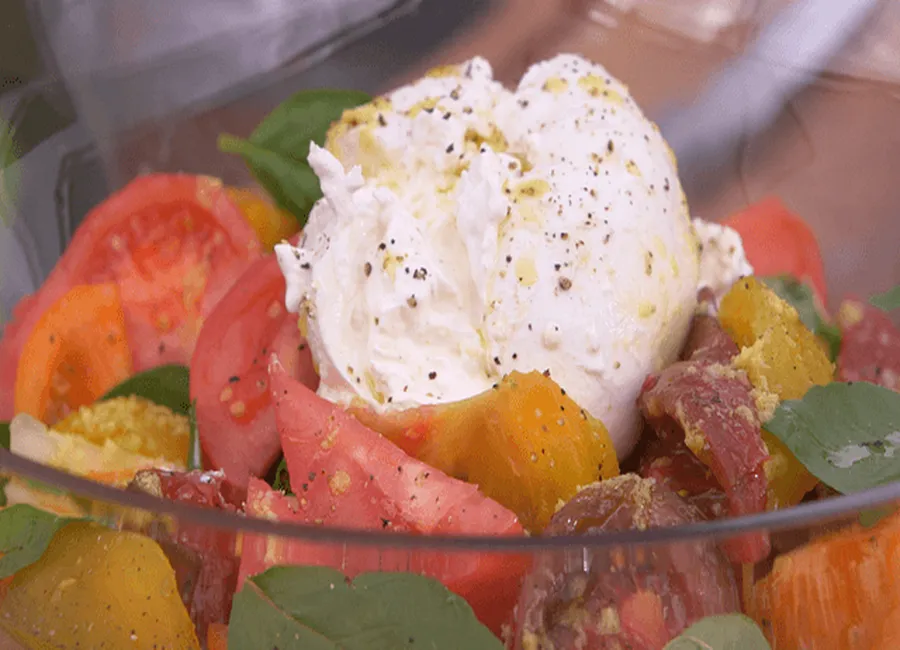 Tomates caprese par laurent mariotte