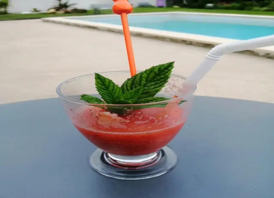 Smoothie poire fraise