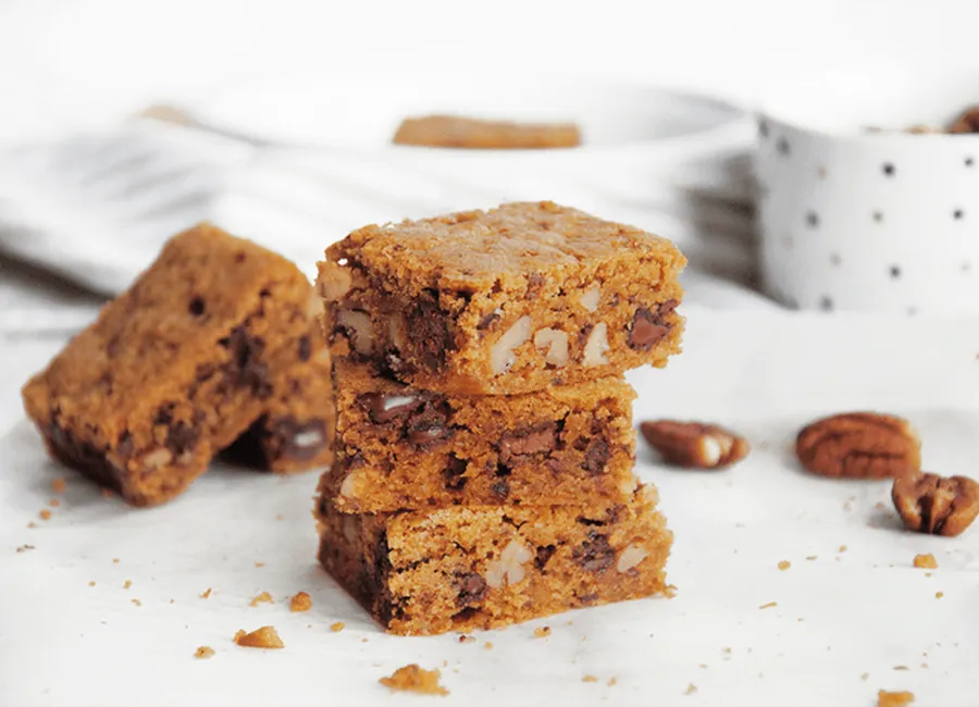 Blondie chocolat & noix de pécan