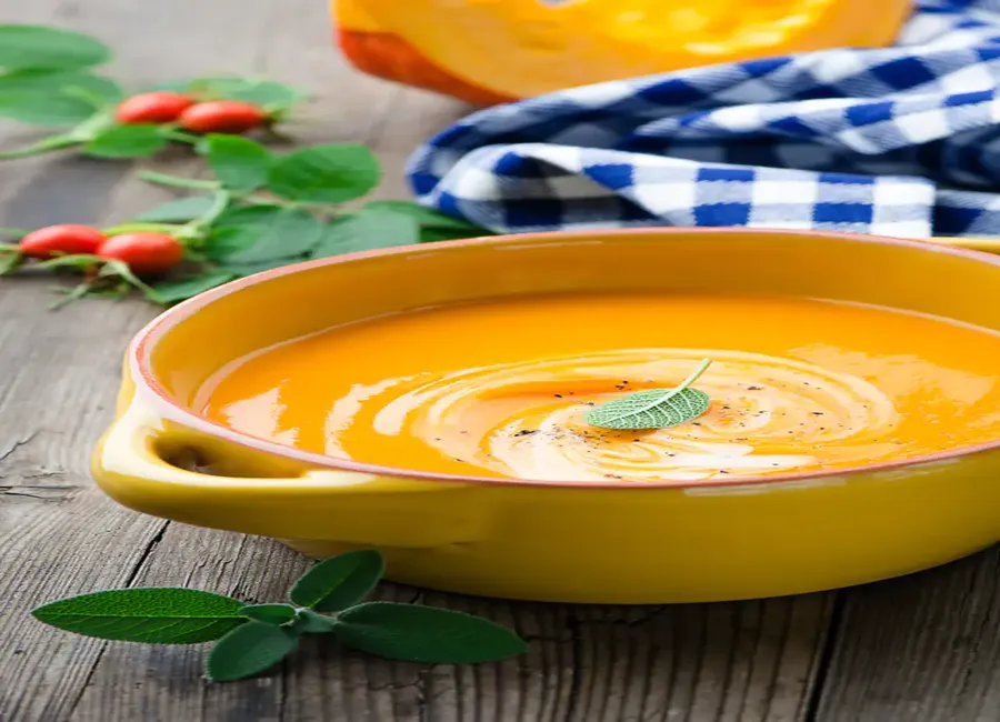 Velouté de potiron et de topinambours