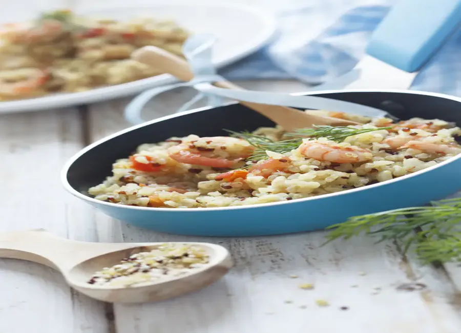 Quinoa aux crevettes