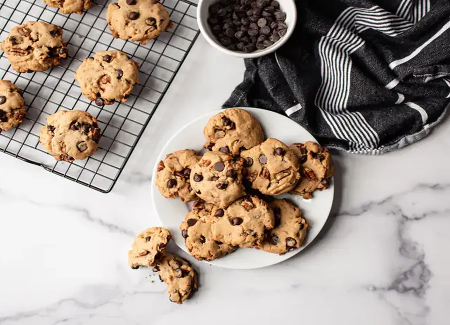Cookies aux pépites de chocolat et noix de pécan