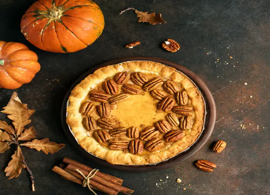Tarte au potimarron et noix de pécan