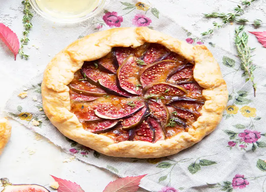 Tarte aux figues et noix