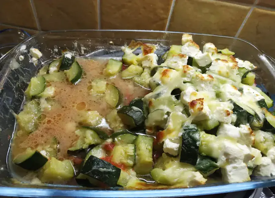 Gratin de courgettes à la feta