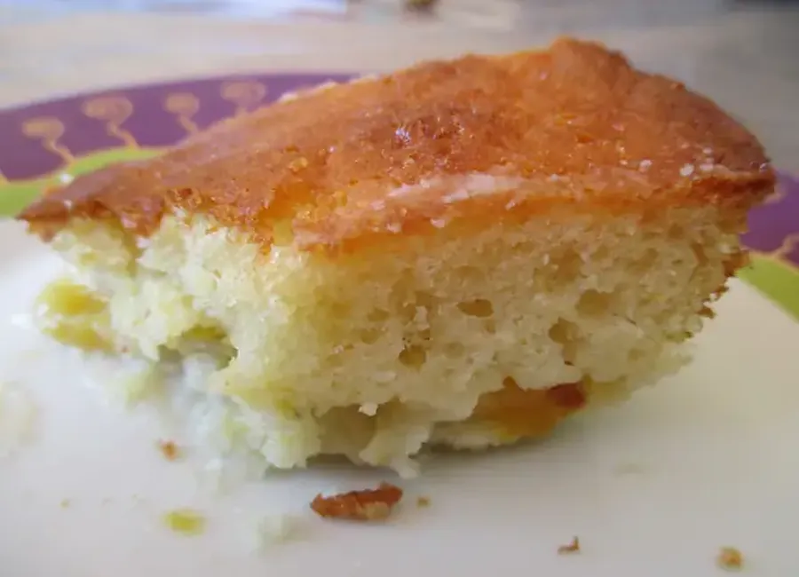 Gâteau pêches pistaches