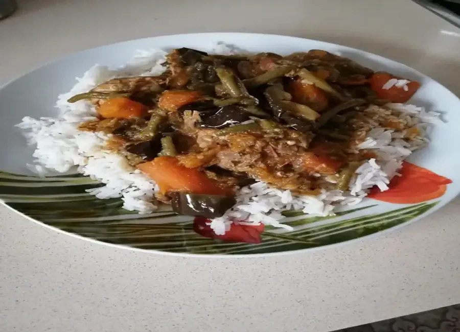 Colombo de porc caribéen