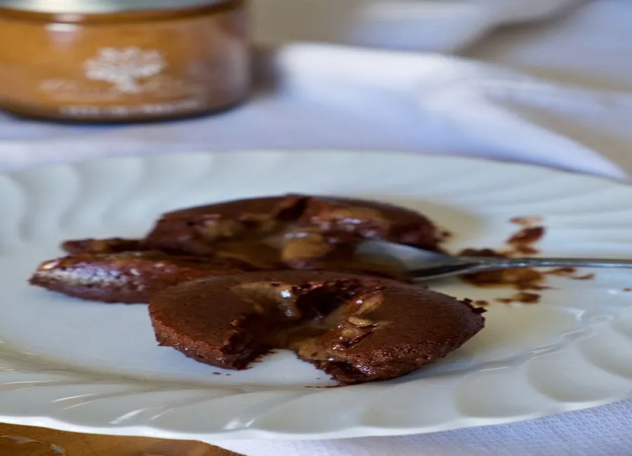 Mini fondants chocolat et praliné, aux blancs d'oeufs