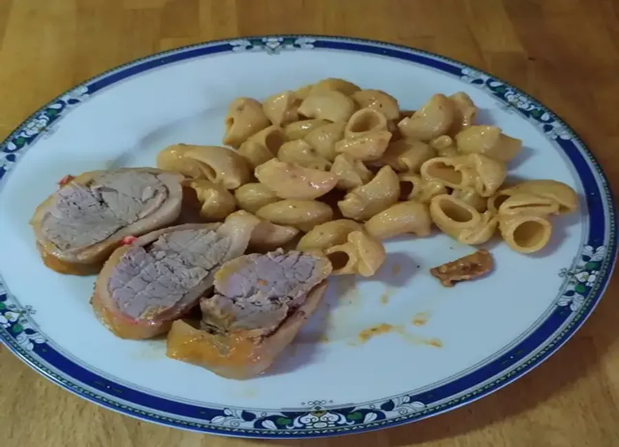 Rôti de veau basse température sauce chorizo
