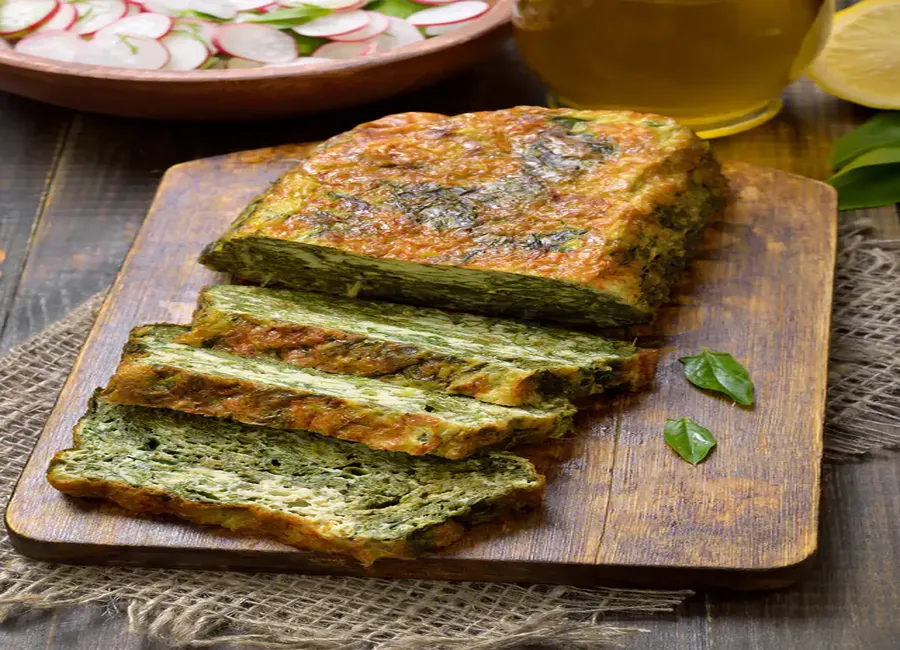 Clafoutis à la brousse et aux épinards