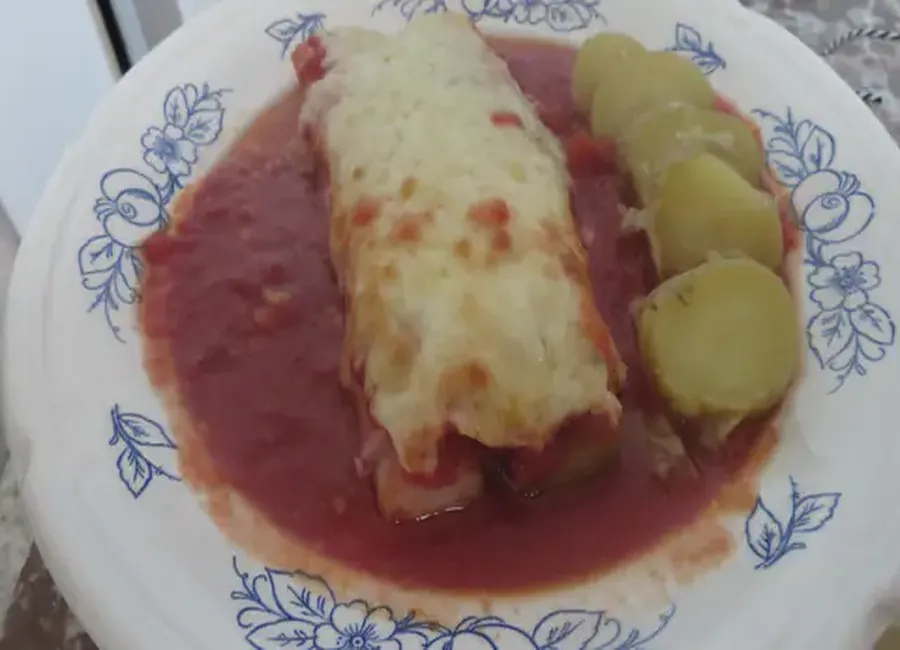 Poireaux gratiné façon "pizza"