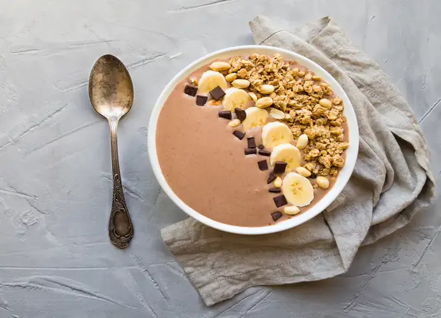 Smoothie bowl banane chocolat