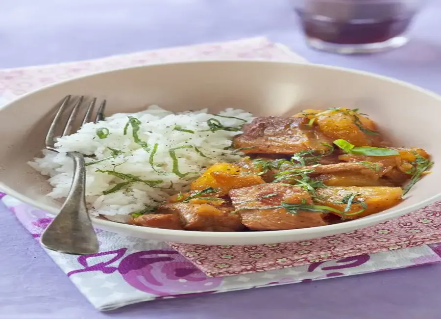 Porc à l'ananas de mélanie