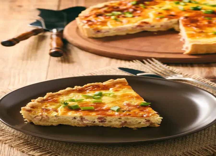 Quiche lorraine revisitée au grana padano