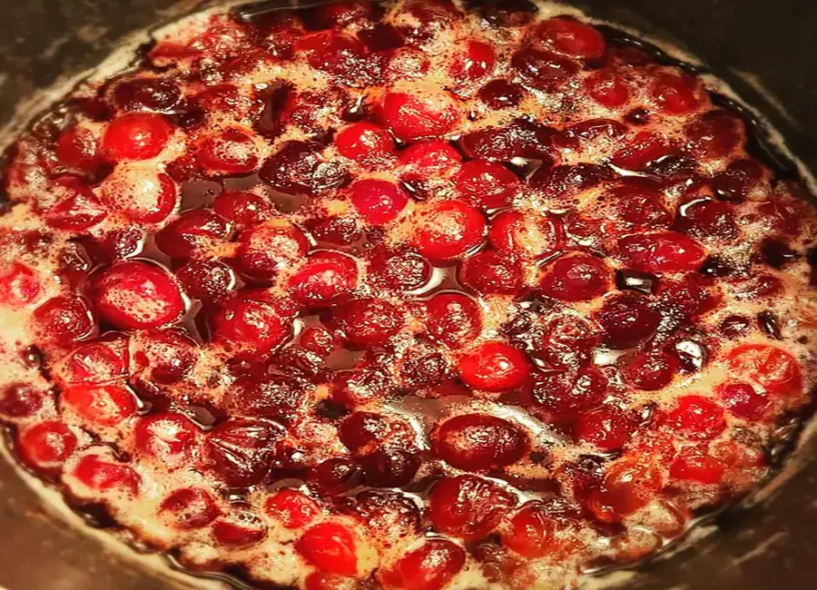 Sauce aux canneberges express