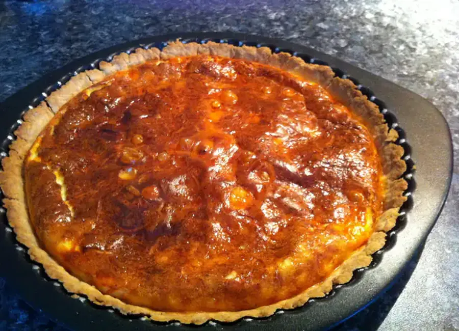 Quiche chorizo mimolette