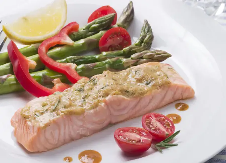 Darnes de saumon à la moutarde