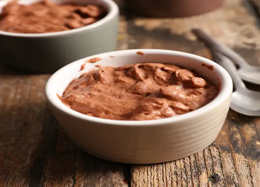 Mousse au chocolat vegan, express et facile
