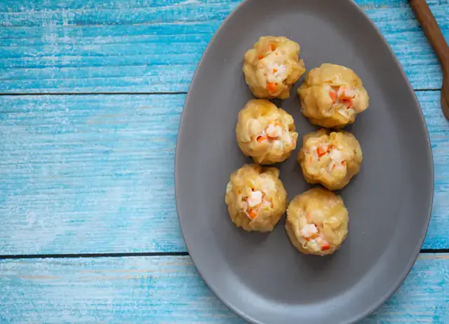 Bouchées vapeur poulet crabe (chine)