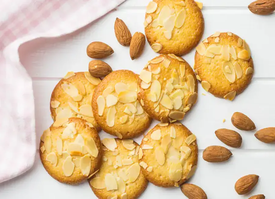 Tuiles croustillantes aux amandes