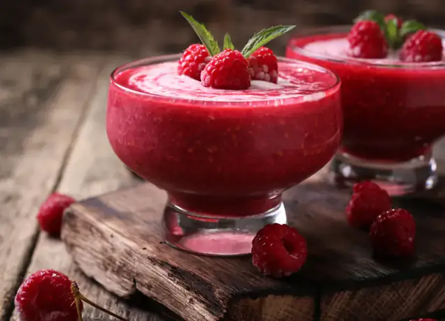 Crème à la framboise