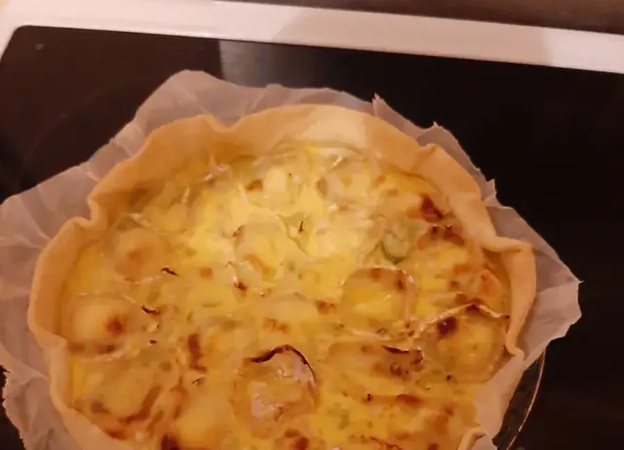 Quiche poireaux - chèvre- miel