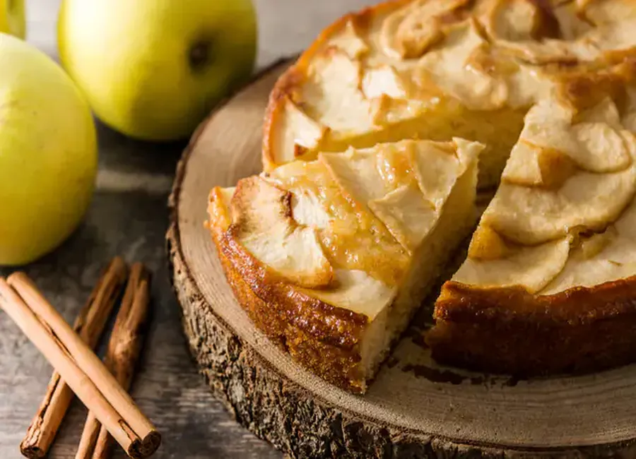 Gâteau pomme, cannelle, amande au micro-ondes