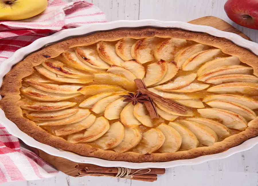 Tarte aux pommes à la cannelle