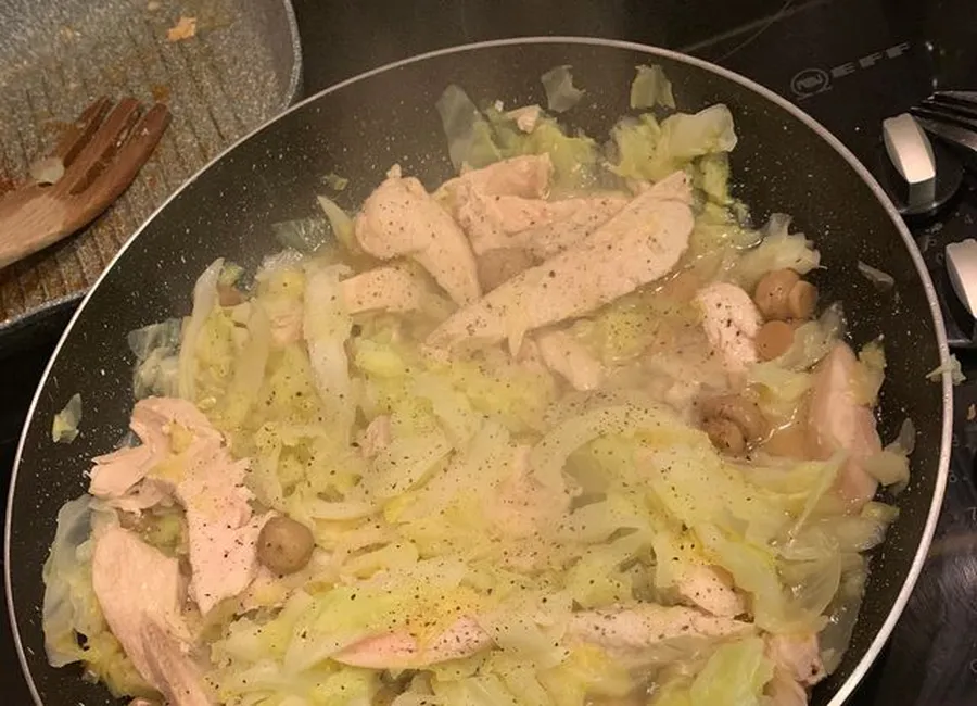 Blancs de poulet au chou