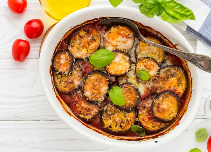 Gratin d'aubergine à la sicilienne