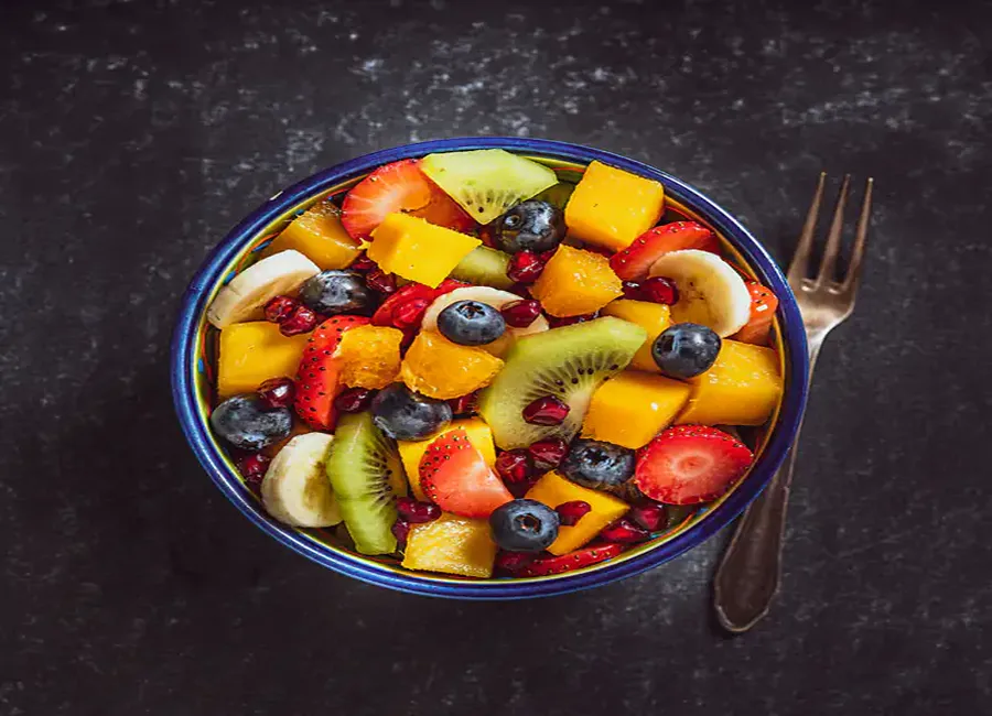 Salade de fruits frais et secs