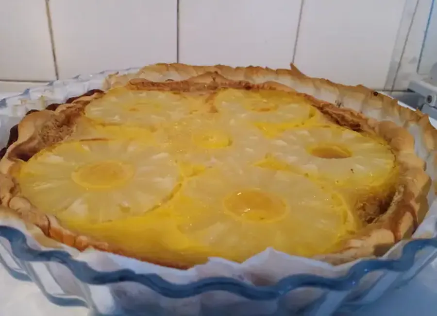 Tarte à l'ananas facile et rapide