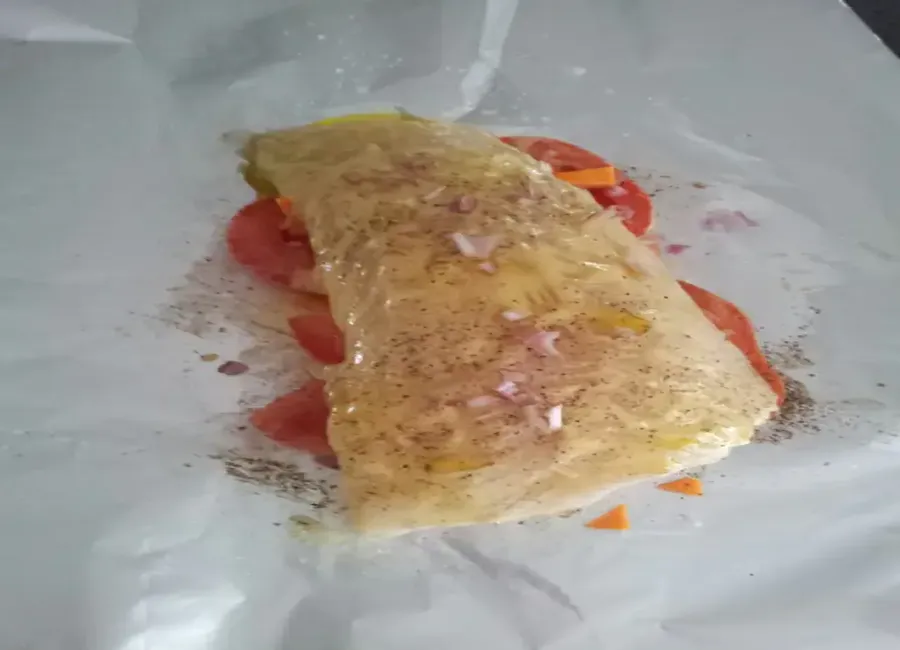 Dos de cabillaud en papillote