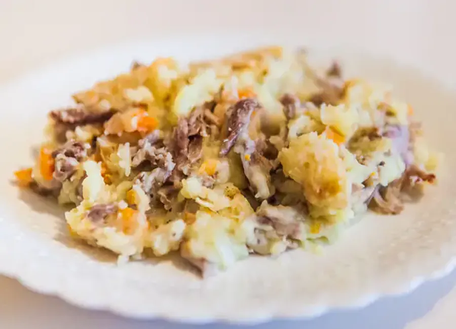 Hachis parmentier au canard