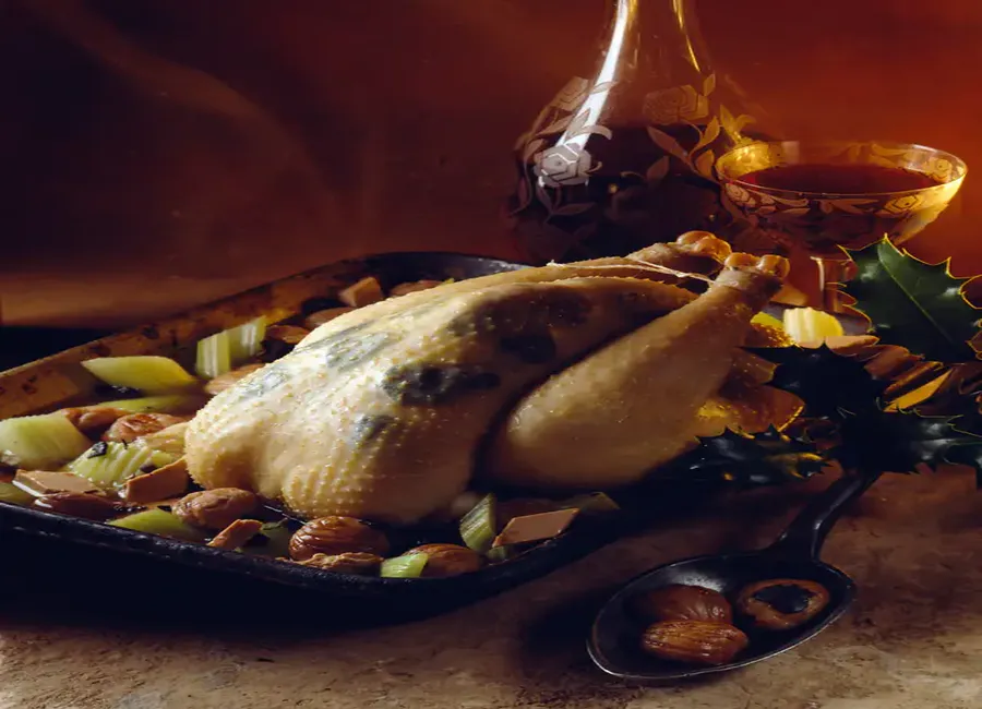 Poularde aux truffes