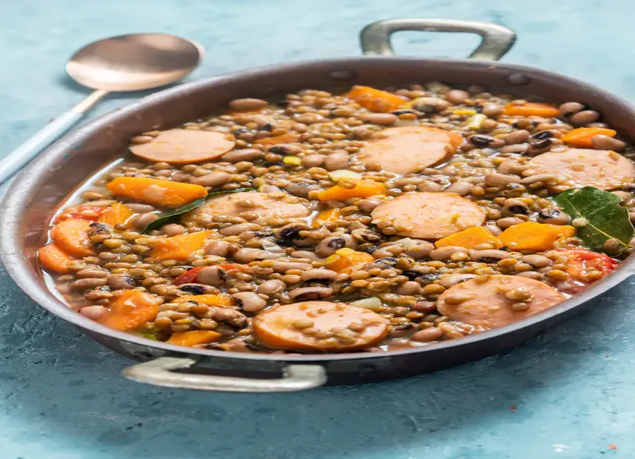 Bonne potée de lentilles à la saucisse