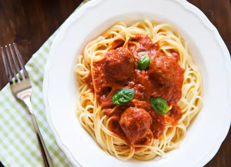 Boulettes de viande et spaghetti