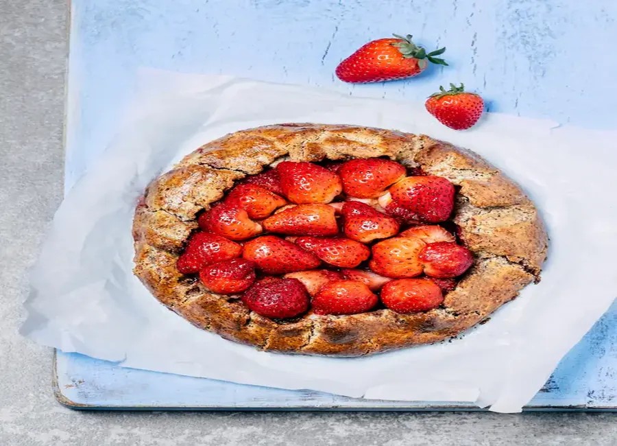Tarte rustique aux fraises