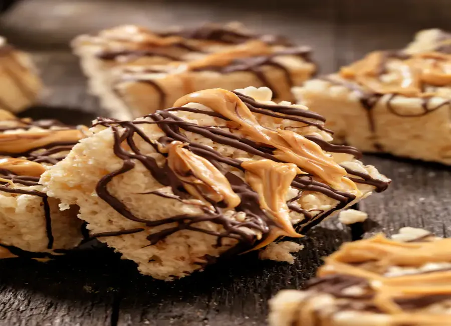 Barres chocolatées aux céréales soufflées